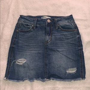 Denim jean skirt